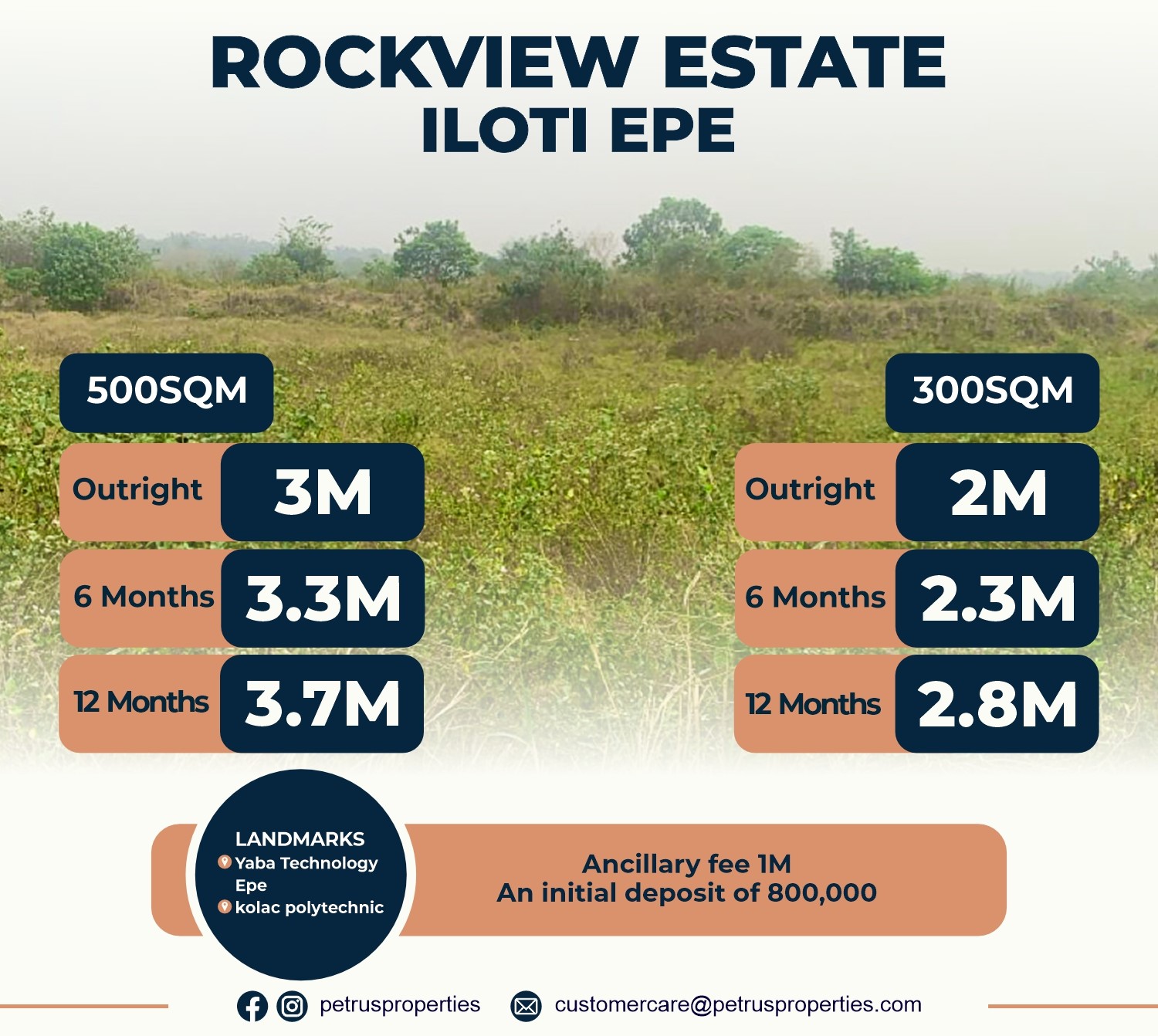 petrus properties land at iloti-epe